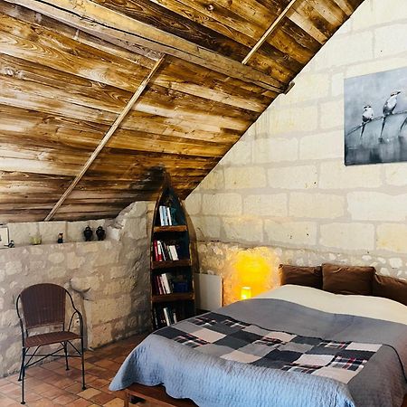 Allonnes  Chateau De La Thibaudiere - Chambre Du Tonneau מראה חיצוני תמונה